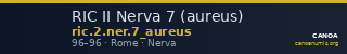 RIC II Nerva 7 (aureus) — CANOA