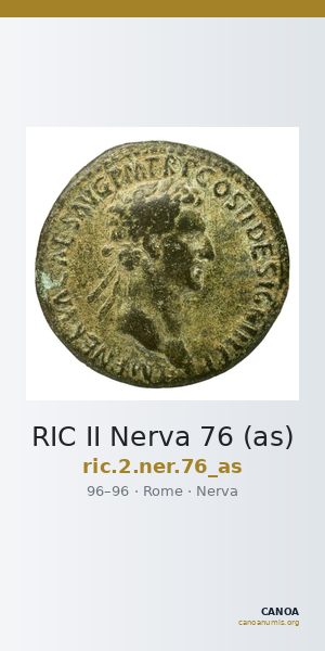 RIC II Nerva 76 (as) — CANOA