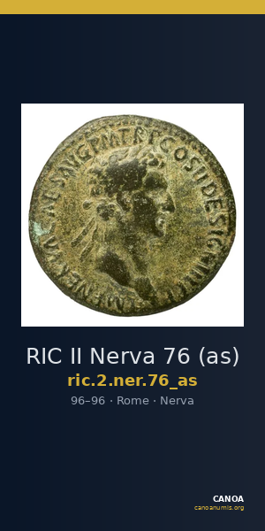 RIC II Nerva 76 (as) — CANOA