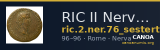RIC II Nerva 76 (sestertius) — CANOA