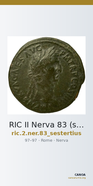 RIC II Nerva 83 (sestertius) — CANOA