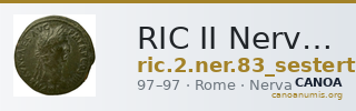 RIC II Nerva 83 (sestertius) — CANOA