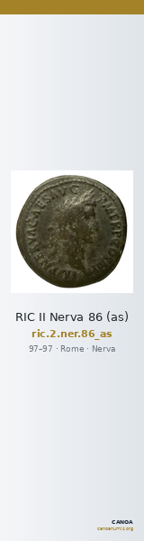 RIC II Nerva 86 (as) — CANOA