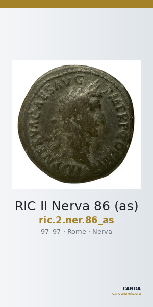 RIC II Nerva 86 (as) — CANOA