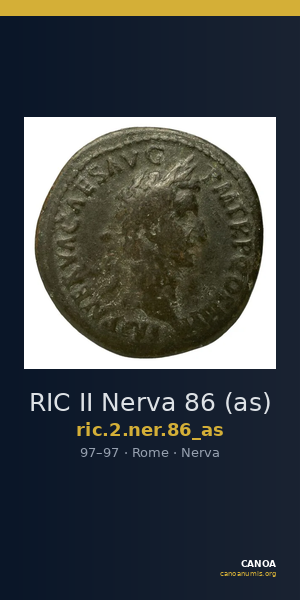 RIC II Nerva 86 (as) — CANOA