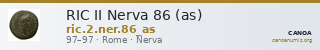 RIC II Nerva 86 (as) — CANOA