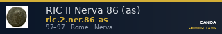 RIC II Nerva 86 (as) — CANOA