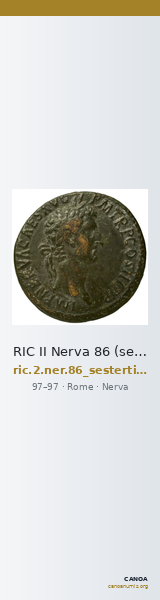 RIC II Nerva 86 (sestertius) — CANOA