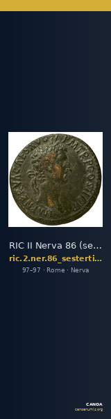 RIC II Nerva 86 (sestertius) — CANOA
