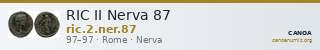 RIC II Nerva 87 — CANOA