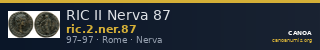 RIC II Nerva 87 — CANOA