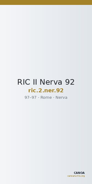 RIC II Nerva 92 — CANOA