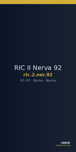RIC II Nerva 92 — CANOA