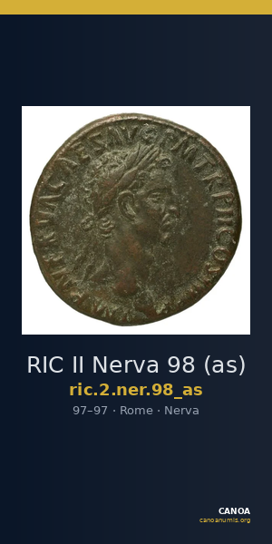 RIC II Nerva 98 (as) — CANOA