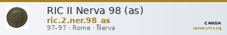 RIC II Nerva 98 (as) — CANOA