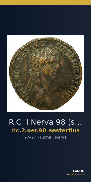 RIC II Nerva 98 (sestertius) — CANOA