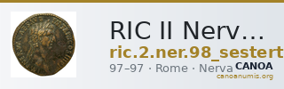 RIC II Nerva 98 (sestertius) — CANOA