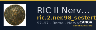 RIC II Nerva 98 (sestertius) — CANOA