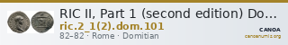 RIC II, Part 1 (second edition) Domitian 101 — CANOA