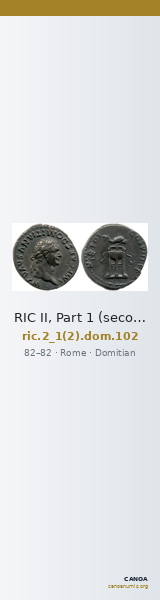 RIC II, Part 1 (second edition) Domitian 102 — CANOA