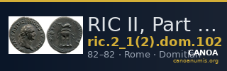 RIC II, Part 1 (second edition) Domitian 102 — CANOA