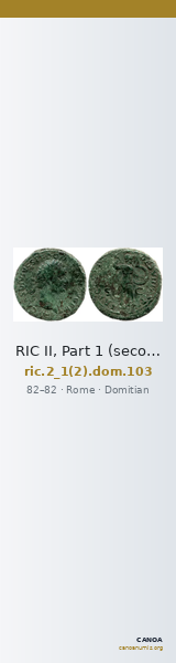 RIC II, Part 1 (second edition) Domitian 103 — CANOA