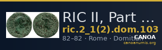 RIC II, Part 1 (second edition) Domitian 103 — CANOA
