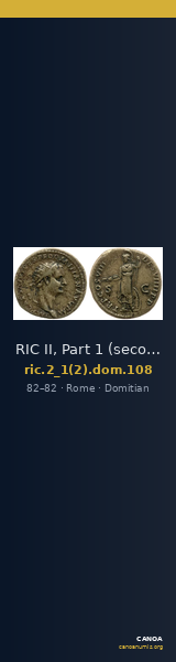 RIC II, Part 1 (second edition) Domitian 108 — CANOA