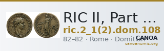 RIC II, Part 1 (second edition) Domitian 108 — CANOA