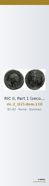 RIC II, Part 1 (second edition) Domitian 110 — CANOA
