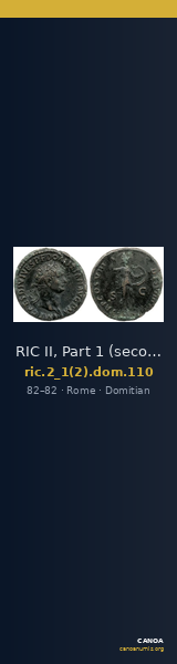RIC II, Part 1 (second edition) Domitian 110 — CANOA