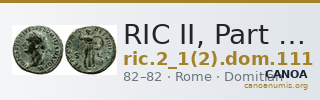 RIC II, Part 1 (second edition) Domitian 111 — CANOA