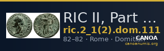 RIC II, Part 1 (second edition) Domitian 111 — CANOA