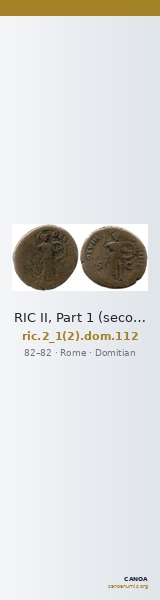 RIC II, Part 1 (second edition) Domitian 112 — CANOA