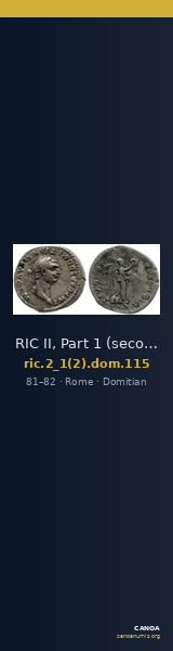 RIC II, Part 1 (second edition) Domitian 115 — CANOA