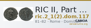 RIC II, Part 1 (second edition) Domitian 117 — CANOA