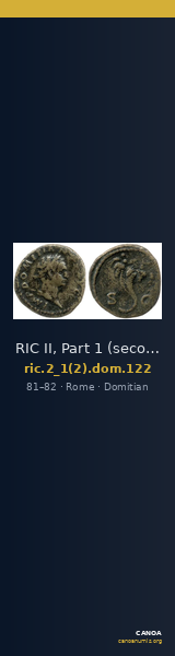 RIC II, Part 1 (second edition) Domitian 122 — CANOA