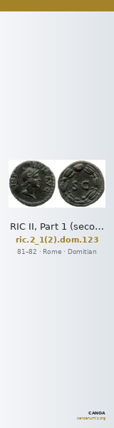 RIC II, Part 1 (second edition) Domitian 123 — CANOA