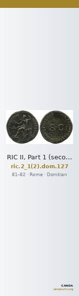 RIC II, Part 1 (second edition) Domitian 127 — CANOA