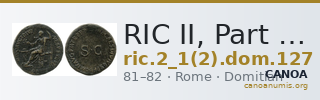RIC II, Part 1 (second edition) Domitian 127 — CANOA