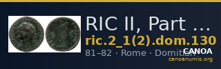 RIC II, Part 1 (second edition) Domitian 130 — CANOA