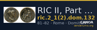RIC II, Part 1 (second edition) Domitian 132 — CANOA