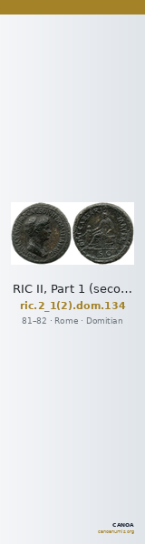 RIC II, Part 1 (second edition) Domitian 134 — CANOA