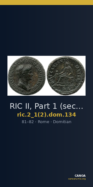 RIC II, Part 1 (second edition) Domitian 134 — CANOA