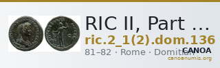 RIC II, Part 1 (second edition) Domitian 136 — CANOA