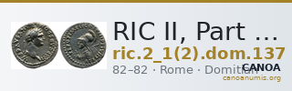 RIC II, Part 1 (second edition) Domitian 137 — CANOA