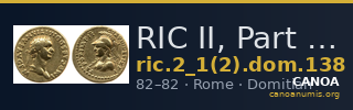 RIC II, Part 1 (second edition) Domitian 138 — CANOA