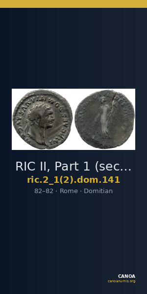 RIC II, Part 1 (second edition) Domitian 141 — CANOA