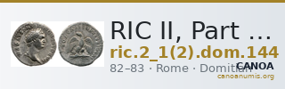 RIC II, Part 1 (second edition) Domitian 144 — CANOA