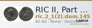 RIC II, Part 1 (second edition) Domitian 145 — CANOA